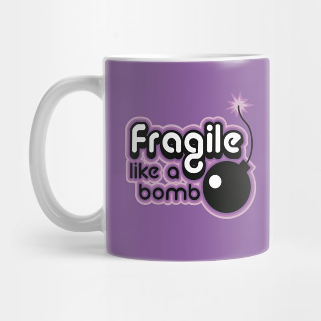 Fragile like a bomb dusty purple by weilertsen